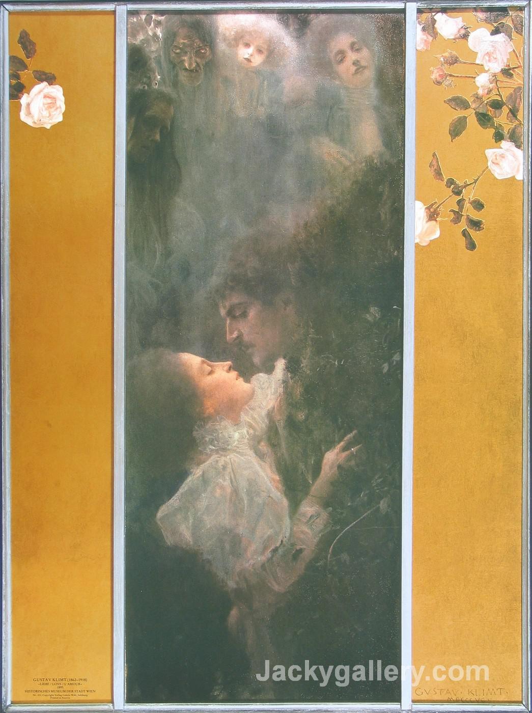 Love by Gustav Klimt paintings reproduction